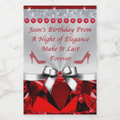 Jeanの特別注文、ミニ飲料ラベル ワインラベル (シングルラベル)