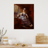 Jean Baptiste Dagotyによるオーストリアのマリー・アントワネット ポスター (キッチン)