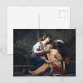 Jean-Baptiste Greuze CimonとPero-Romanチャリティ ポストカード (正面/裏面)