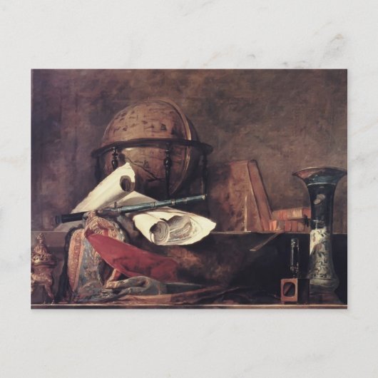 Jean Chardin – 科学の属性 ポストカード (正面)