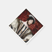 Jean Clouet – フランス王フランソワI スタンダードカクテルナプキン (角)