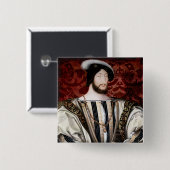 Jean Clouet – フランス王フランソワI 缶バッジ (正面&裏面)