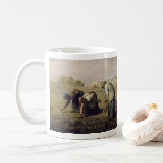 Jean-François Millet, “ The Gleaners ” コーヒーマグカップ (ドーナツ)