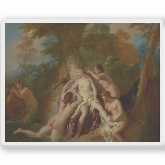 Jean-Fransois de Troy：ダイアナと彼女のニンフの入浴 シール (正面)