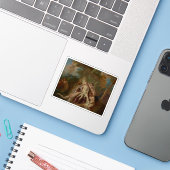 Jean-Fransois de Troy：ダイアナと彼女のニンフの入浴 シール (ノートパソコンとiPhone)