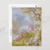 Jean Honore Fragonard Postcarによるブラインドマンズブラフ ポストカード (正面/裏面)