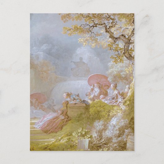 Jean Honore Fragonard Postcarによるブラインドマンズブラフ ポストカード (正面)