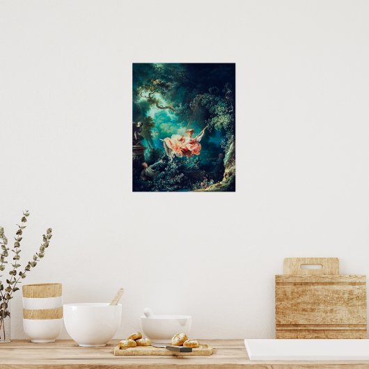 Jean-Honore Fragonard: The Swing ポスター (キッチン)