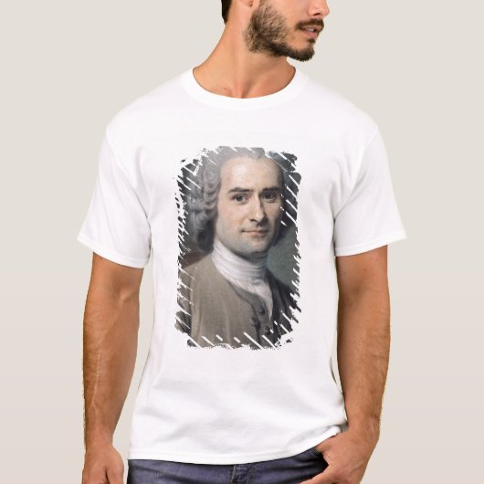 Jean-Jacques Rousseauのポートレート Tシャツ (正面)