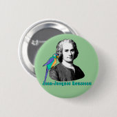 Jean-Jacques RousseauのTシャツ、フード付きスウェットシャツ、マグ 缶バッジ (正面&裏面)