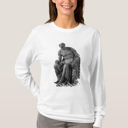 Jean-Jacques Rousseauへの記念碑のためのモデル Tシャツ (正面)