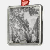 Jean-Jacques Rousseau間の議論 メタルオーナメント (左)