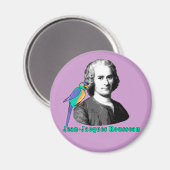 Jean Jacques Rousseau Tシャツ、フード付、マグ マグネット (正面/裏面)