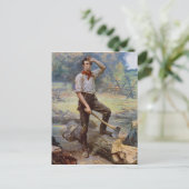 Jean L. Gerome Ferrisによる鉄道のリンカーン ポストカード (スタンド正面)