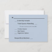 Jean Lace & String Lights結婚's w/Meal 出欠カード (裏面)