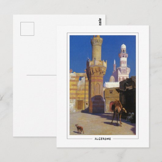 Jean-Léon Gérôme #317 - Fine Art Postcard ポストカード (正面/裏面)