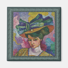Jean Metzinger Woman in Hat Artwork Magnet マグネット