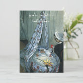 Jean Monet in Cradle by Claude Monet, Baby Shower 招待状 (スタンド正面)
