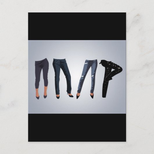 jean-pants-vector-10031601-large ポストカード (正面)