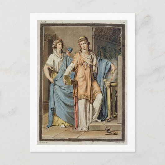 Jean Racine, fによる'Berenice'の衣装 ポストカード (正面)