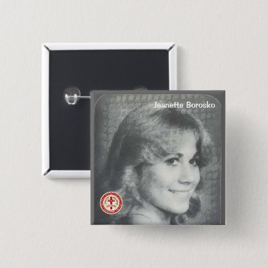 Jeanette Borosko 缶バッジ (正面&裏面)