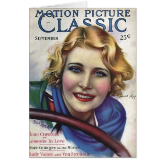 Jeanette Loffのヴィンテージ1929年の映画雑誌カード