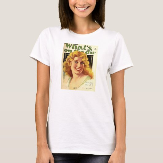 Jeanette MacDonald 1931無線カバー軽歌劇 Tシャツ (正面)