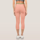 JEANIE DEE "PEACH" - HIGH-WAISTED CAPRI PANTS カプリレギンス (裏面)