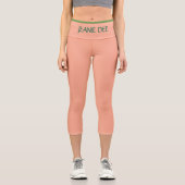 JEANIE DEE "PEACH" - HIGH-WAISTED CAPRI PANTS カプリレギンス (正面)