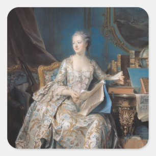 Jeanneポアソン伯爵夫人de Pompadour 1755年 スクエアシール