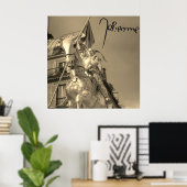 Jeanne d'Arc Johanna von Orléans Emmanuel Frémiet ポスター (ホームオフィス)