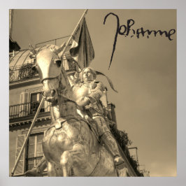 Jeanne d'Arc Johanna von Orléans Emmanuel Frémiet ポスター