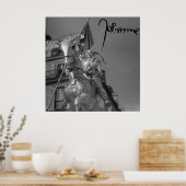 Jeanne d'Arc Johanna von Orléans Emmanuel Frémiet ポスター (キッチン)