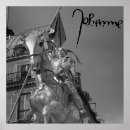 Jeanne d'Arc Johanna von Orléans Emmanuel Frémiet ポスター