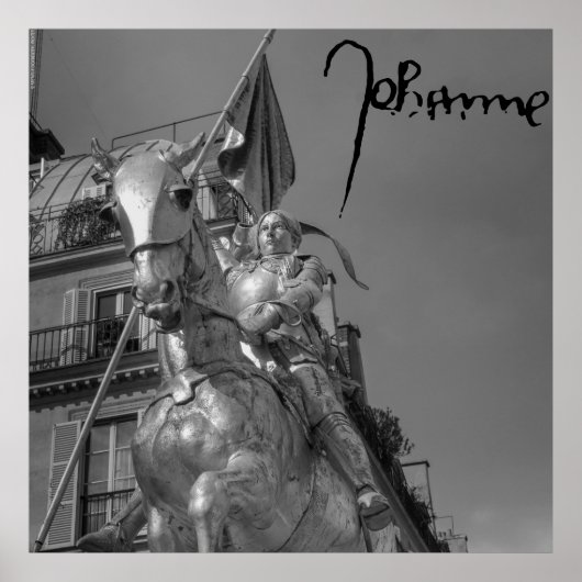 Jeanne d'Arc Johanna von Orléans Emmanuel Frémiet ポスター (正面)