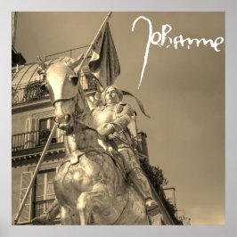 Jeanne d'Arc Johanna von Orléans Emmanuel Frémiet ポスター