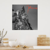 Jeanne d'Arc Johanna von Orléans Emmanuel Frémiet ポスター (キッチン)