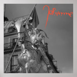 Jeanne d'Arc Johanna von Orléans Emmanuel Frémiet ポスター