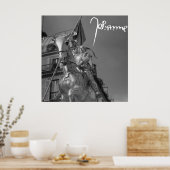 Jeanne d'Arc Johanna von Orléans Emmanuel Frémiet ポスター (キッチン)