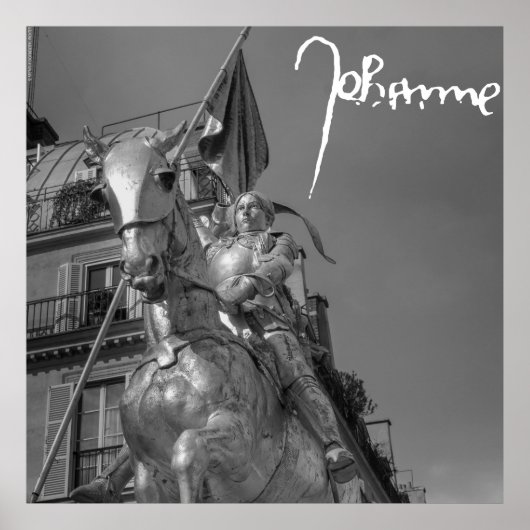 Jeanne d'Arc Johanna von Orléans Emmanuel Frémiet ポスター (正面)