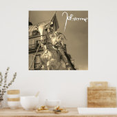 Jeanne d'Arc Johanna von Orléans Emmanuel Frémiet ポスター (キッチン)