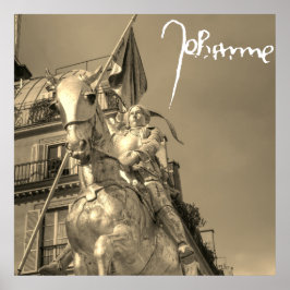 Jeanne d'Arc Johanna von Orléans Emmanuel Frémiet ポスター
