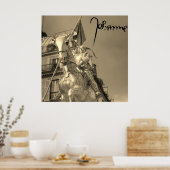 Jeanne d'Arc Johanna von Orléans Emmanuel Frémiet ポスター (キッチン)