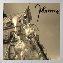 Jeanne d'Arc Johanna von Orléans Emmanuel Frémiet ポスター