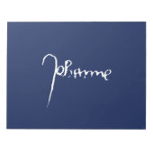 Jeanne d'Arc Saint Joan Heilige Johanna Signature ノートパッド (正面)