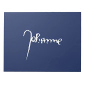 Jeanne d'Arc Saint Joan Heilige Johanna Signature ノートパッド (正面)