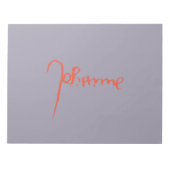 Jeanne d'Arc Saint Joan Heilige Johanna Signature ノートパッド (正面)