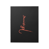 Jeanne d'Arc Saint Joan Heilige Johanna Signature ノートパッド (回転)