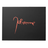 Jeanne d'Arc Saint Joan Heilige Johanna Signature ノートパッド (正面)