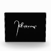 Jeanne d'Arc Saint Joan Heilige Johanna Signature フォトブロック (正面)